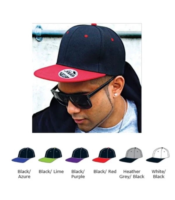 Result RC082 Bronx Original Flat Peak Snapback Cap